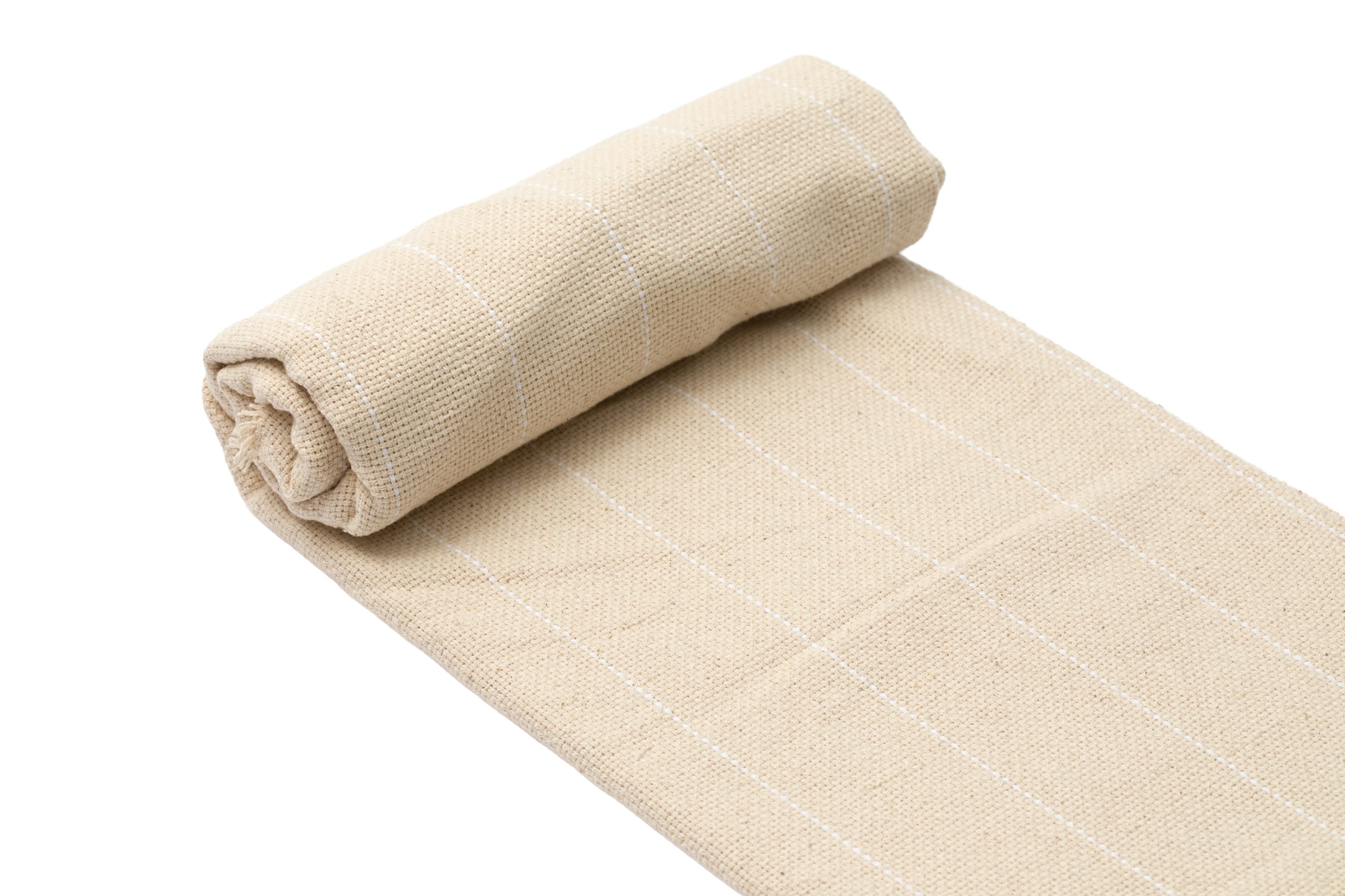 Monks Cloth Fine Fabric for Punch Needle, Natural Beige Cotton, Rug Hooking  Foundation Cloth, Material for Beginner, Begginer No Line Canvas 