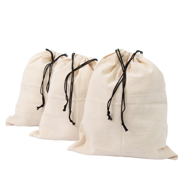 Organic Cotton Dust-proof Storage Bags - Handbags, Shoes, Purses Storage Bags - Foldable & Convenient to Carry Muslin Storage Bags