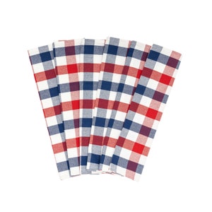 Red Christmas Kitchen Towels - 6 Pack Holiday Decor Red Kitchen Towels - 100% Cotton and Washable Red Tea Towels - 30"x20" - Multiple Colors