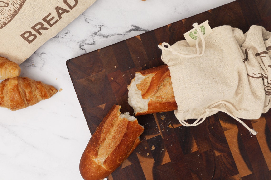 Reusable Linen Bread Bags for Homemade Breads 100 Organic Etsy