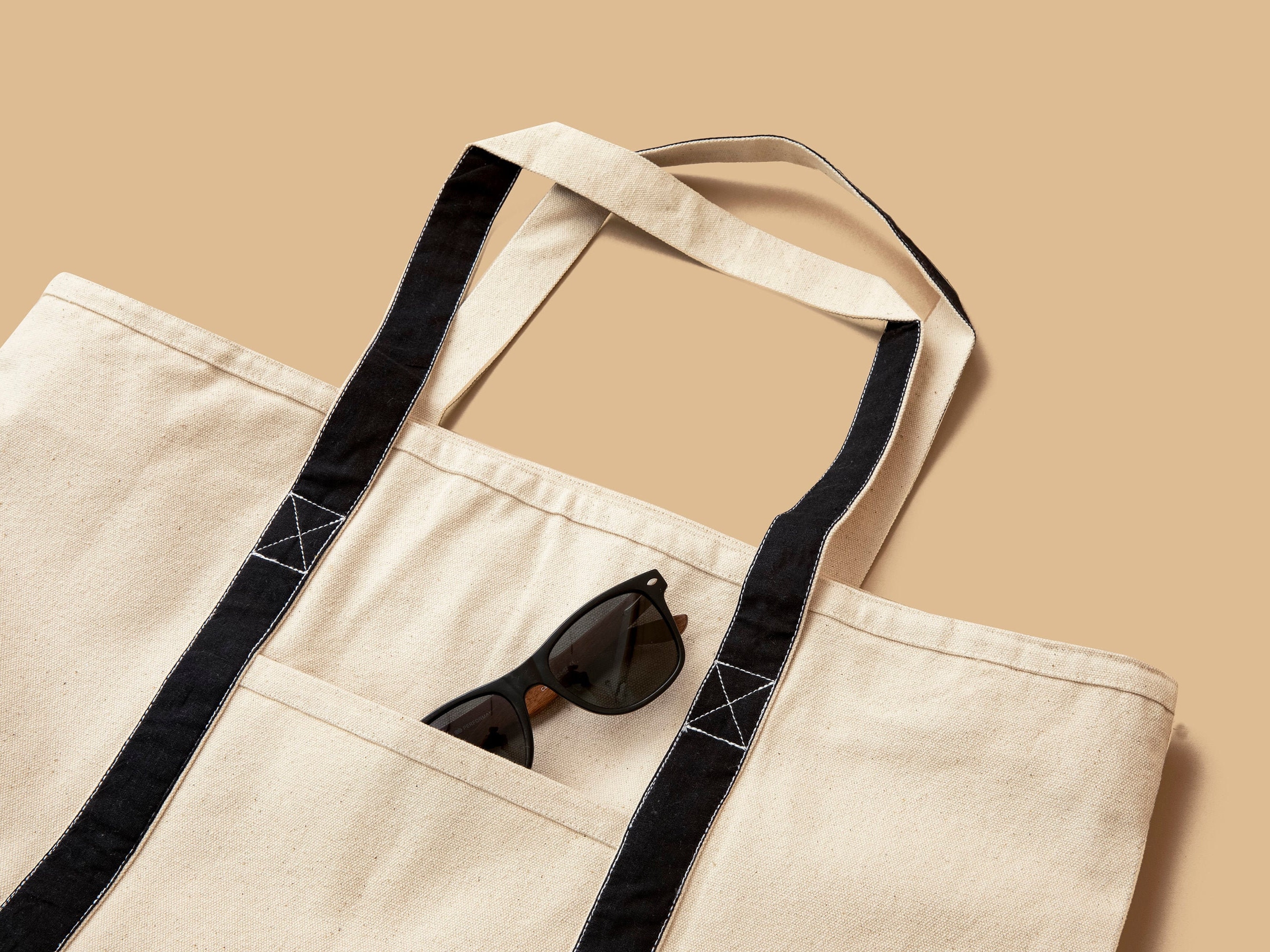 Extra Large Canvas Tote Bag With Zipper Large Canvas Beach Etsy