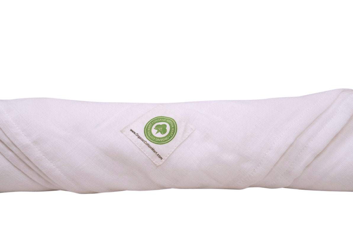 Organic Cotton White Swaddle Blankets Blank White Milestone Etsy
