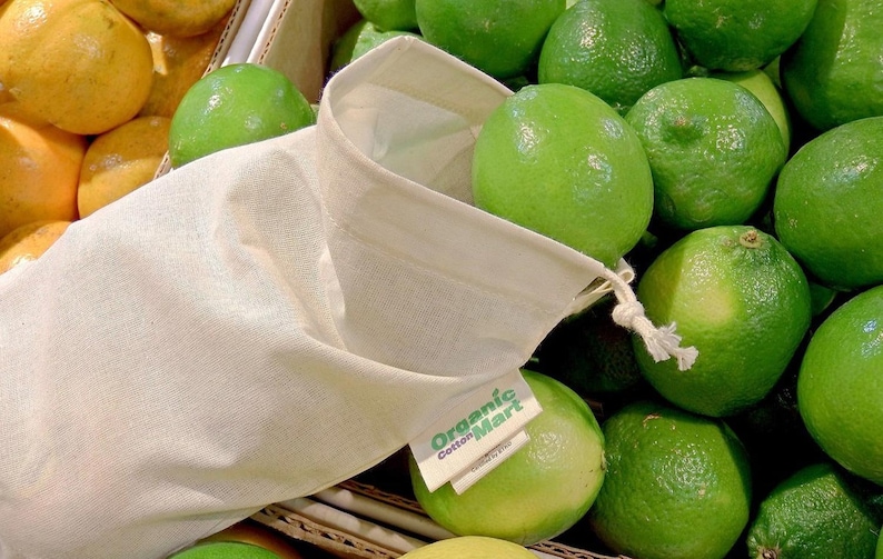 OrganicCottonMart Muslin Cotton Produce Bags - Thumbnail 3