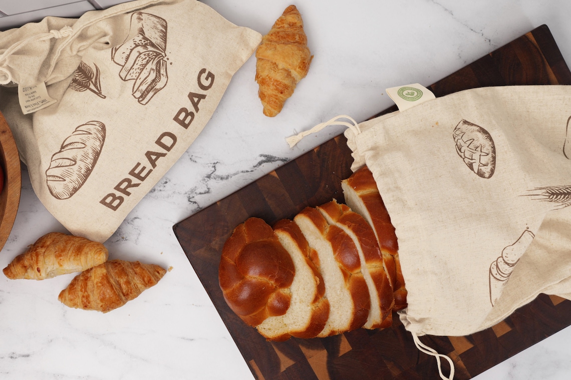 Reusable Linen Bread Bags for Homemade Breads 100 Organic Etsy