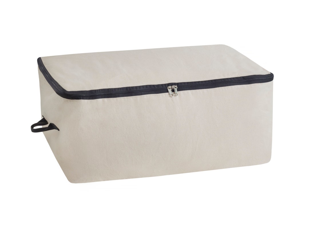 100 Cotton Canvas Storage Bags Stackable Clothing Storage Containers