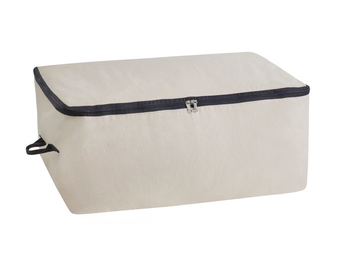 100 Cotton Canvas Storage Bags Stackable Clothing Storage Containers