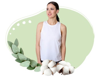 Organic Cotton Tank Tops for Women - Sleeveless Women's Workout Tops - Premium Quality & Soft Tank Tops - Perfect for Summer Weather