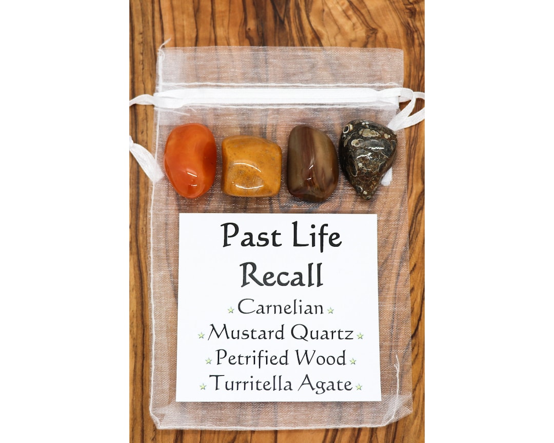 Past Life Recall Crystal Set Carnelian Mustard Quartz Etsy