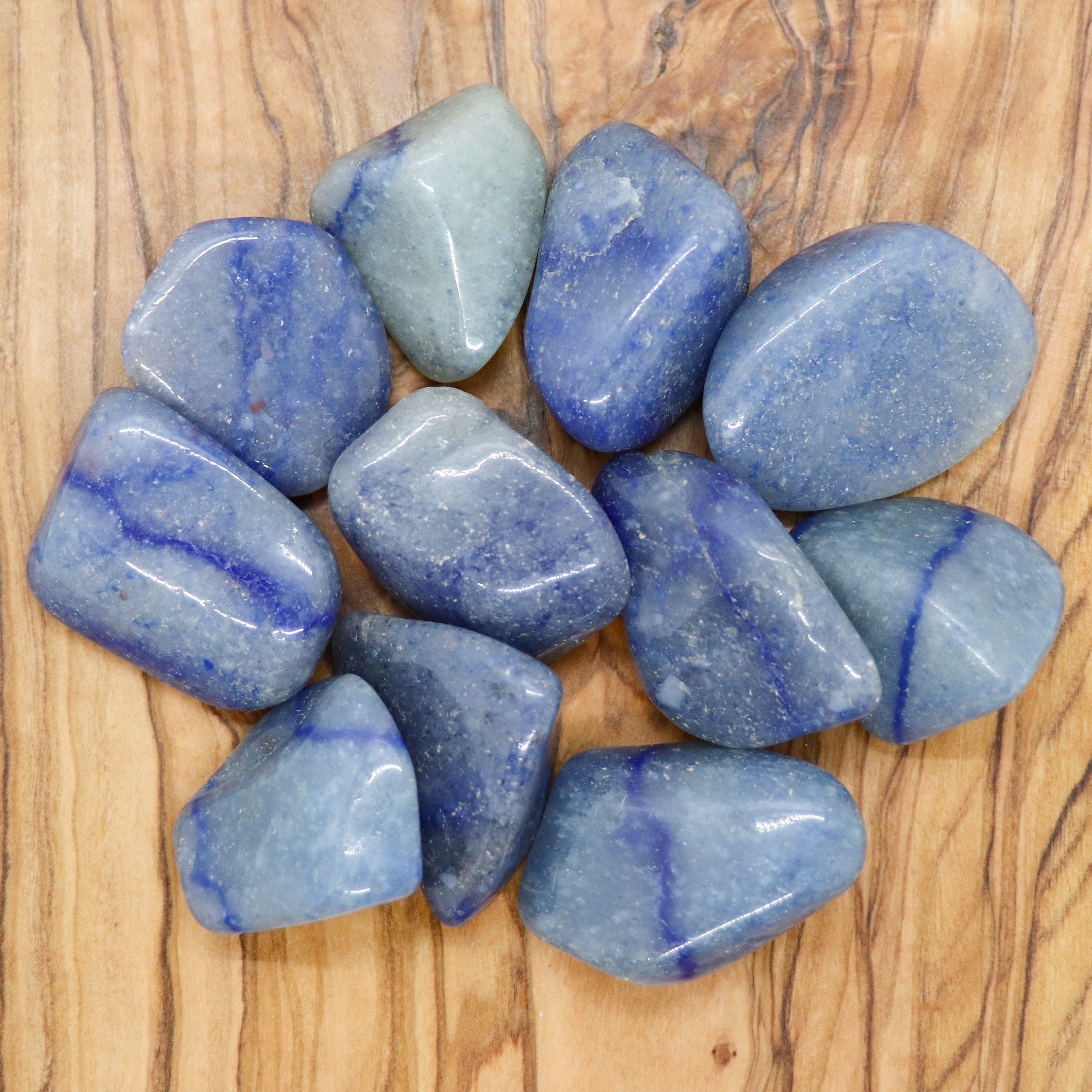 Large Blue Quartz Tumbled Stones 100g Tumblestones Crystal | Etsy
