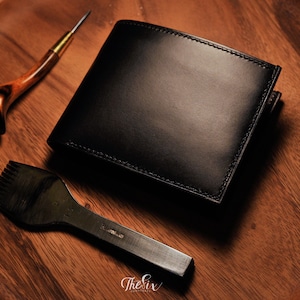 Cartera de cuero Bifold para hombre con cuero Buttero, cuero Wicket Craig