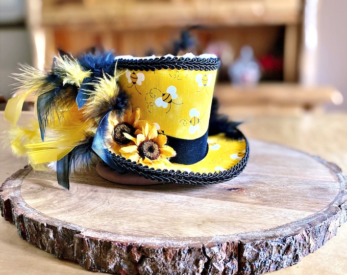 Bumble Bee Mini Top Hat