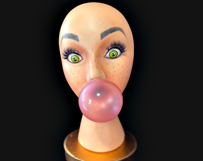 Bubblegum Blowing Girl Mannequin