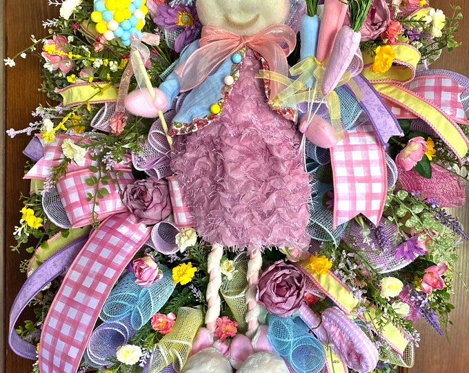 Bunny Wreath, Spring Wreath