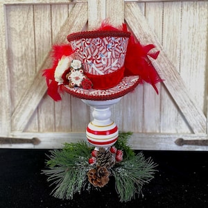 Peppermint Candy Mini Top Hat