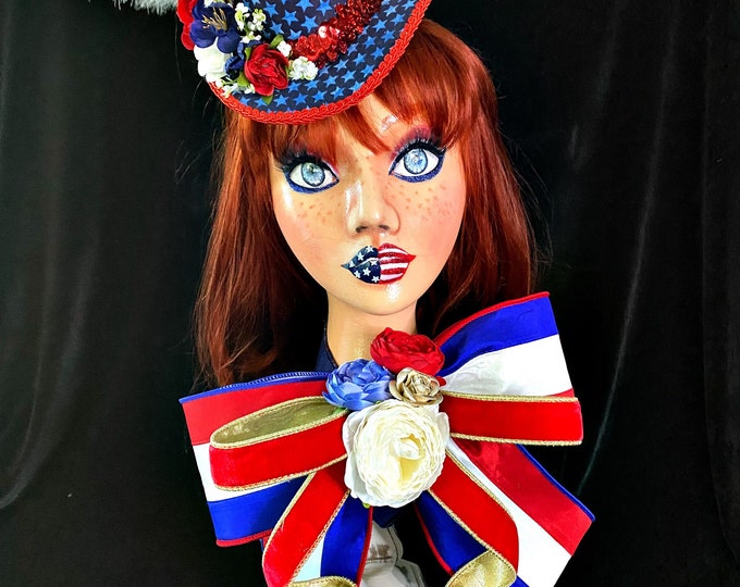 Patriotic Mannequin Centerpiece, Independence Day Mannequin Centerpiece
