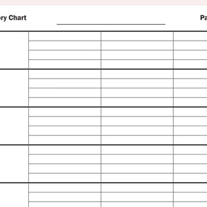 Personal History Chart Template Printable - Charlotte Mason | Homeschool | School