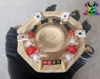Boneyard | Husk cards and dice Casino-theme Bracelet