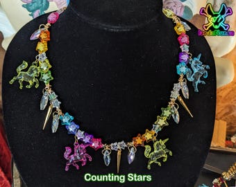 Crystal Carousel Statement Necklace