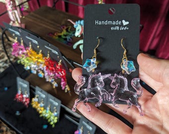 Unicorn Star Statement Earrings