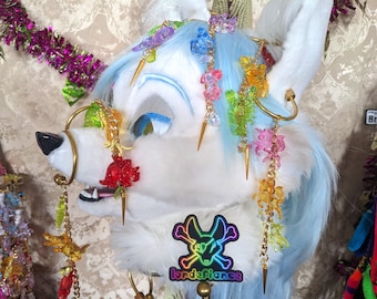 Carousel Chain Cuff Earring | Fursuit Head Accessory