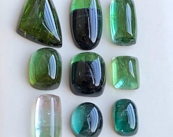 27 Karat Natürliche Turmalin Cabochon Lot - Herkunft Afghanistan, 8,2 bis 16