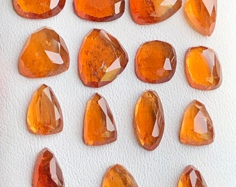 44-carats garnet rose cuts ,size ranges:8 mm to 13.5 mm,flat back