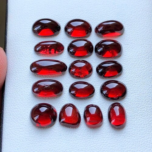Garnet shops cabochons 42 carats ,size ranges:7.8 mm to 12.6 mm,natural ,ethically sourced