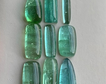 23 Karat Natürliche Turmalin Cabochon Lot - Afghanistan Herkunft, 10 bis 16 mm