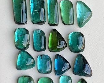 11.50 Carat Natural Tourmaline Cabochon Lot - Afghanistan Origin,5 to 10.5 mm