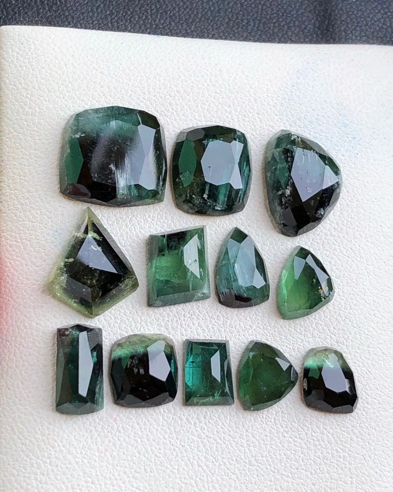 Tourmaline rose cuts.38 sale carats,flat back,Ethically sourced,natural stones,Dimensions:8 to 13 mm long