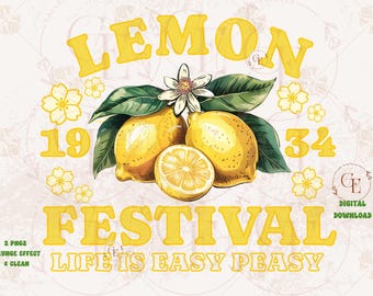 Coquette de fête du citron PNG, graphique facile de citron d'été rétro, conception de chemise de plage preppy