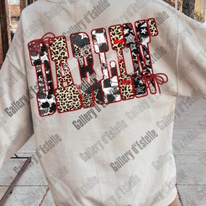 Edgy Western Darlin PNG, Retro Leopard Cowgirl Graphic, Yallternative Country Girl Shirt Design image 10