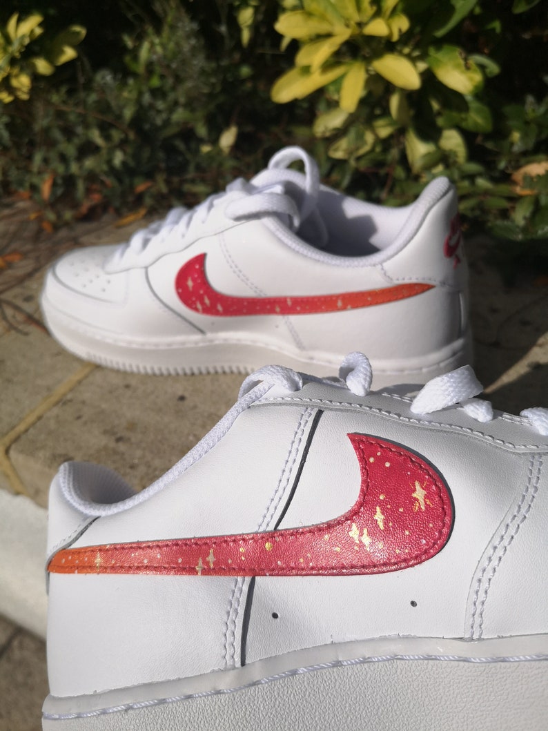Japanese Crane Custom Nike Air Force 1 Trainers | Etsy