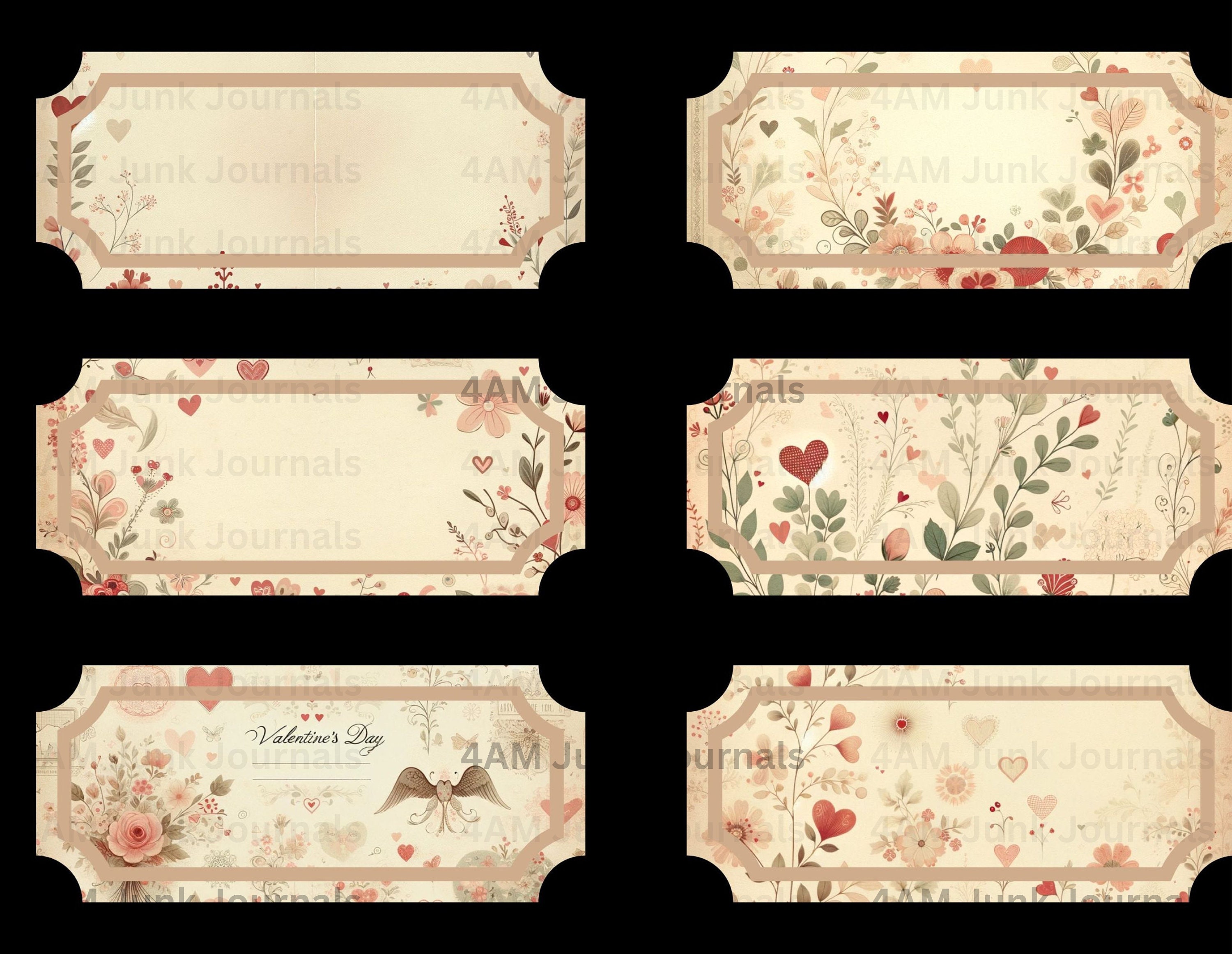 Hearts Aflutter: Vintage Valentine Fun Digital Children's Valentine ...