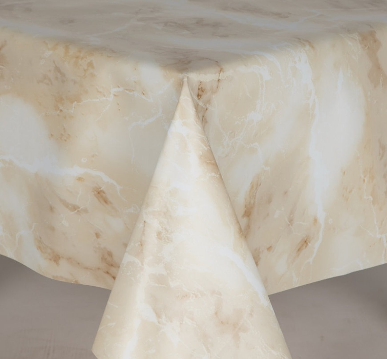 PVC Table Cloth Marble Beige Granite Look Vinyl Table Cloth Etsy