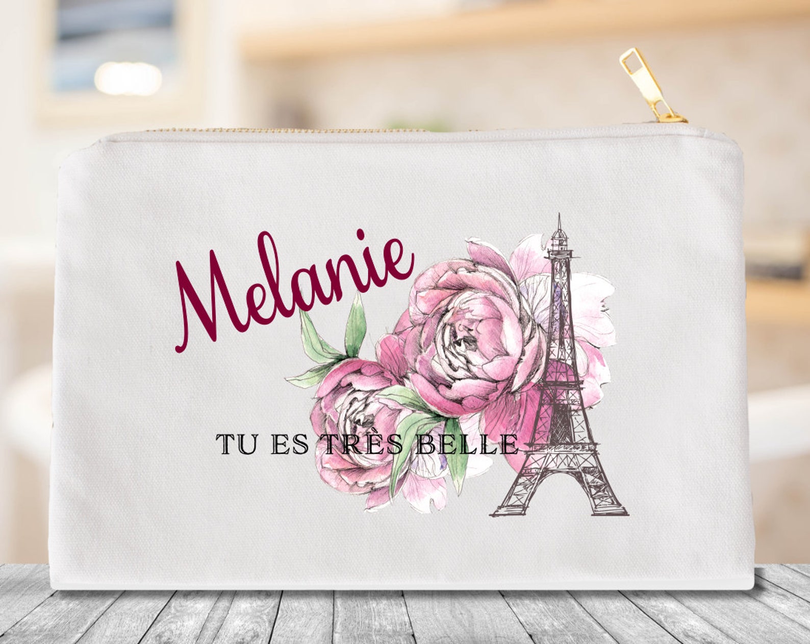 Paris Cosmetic Bag Paris Makeup Bag Paris Gift Cosmetic Bag - Etsy