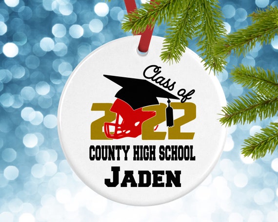 Is There Football On Christmas 2022 2022 Senior Football Graduation Christmas Ornament Gift | Etsy
