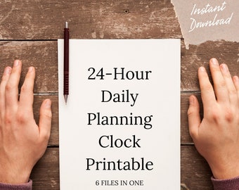 24 Hour Daily Planning Printable