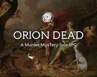 Orion Dead: Greek Mythology Murder Mystery Solo-Rollenspiel (druckbare PDF-Datei)