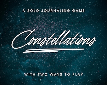 Constellations: A Solo Journaling RPG with Two Ways to Play | Mythic Roleplaying Game for Writers