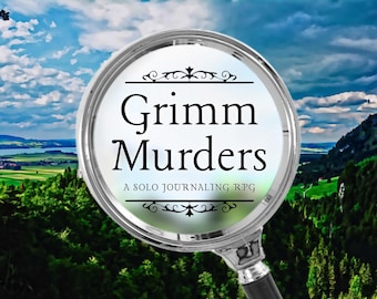 Grimm Mysteries: A Whodunit Solo Journaling RPG | Fairy Tale Cozy Mystery Game (Printable PDF)