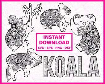 Download Mandala Koala Svg Etsy