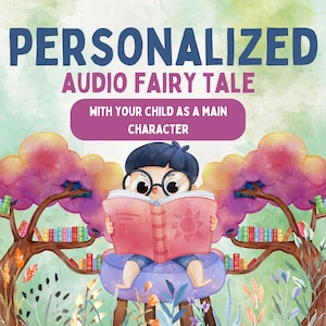 Personalized Fairy Tale Audio First Book 1st Birthday Gift For Kids Christmas Present Xmas Idea Bedtime