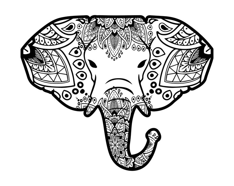 Elephant svg files for cricut mandala elephant svgelephant ...