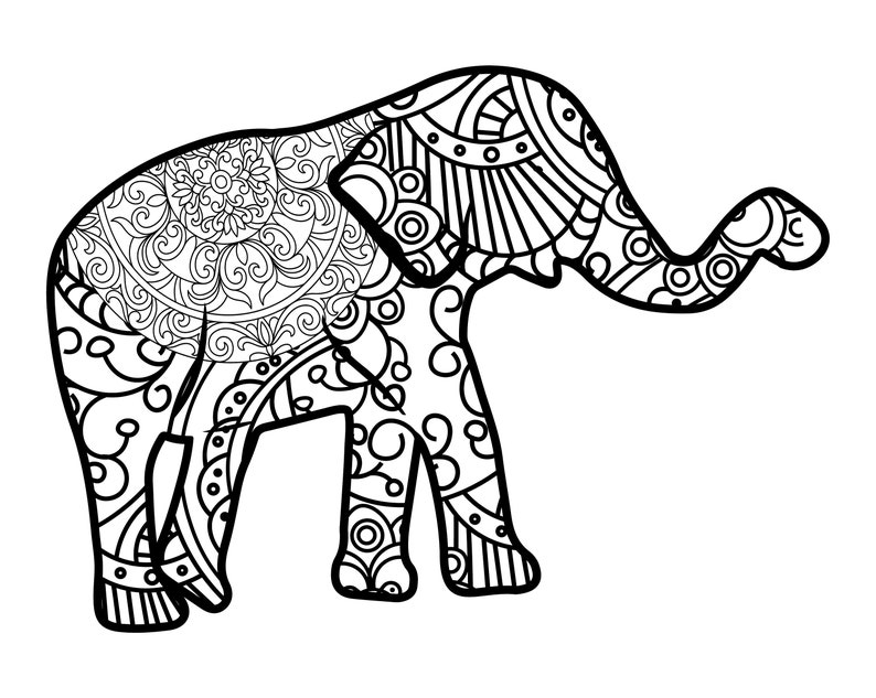 Download Mandala Elephant Svg Cutting File Etsy Free Photos SVG, PNG, EPS, DXF File