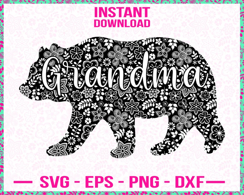 Download Grandma bear svg Bear svg Grandma svg Cut Print Mug Shirt ...
