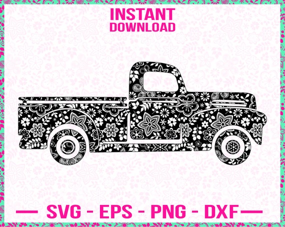 Download Truck Svg Truck Files For Cricut Vintage Truck Svg Mandala Etsy