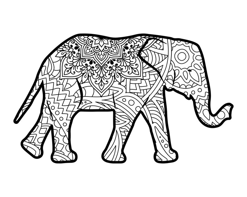 Download Elephant svg files for cricut mandala elephant svgelephant | Etsy