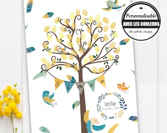 Arbre A Empreintes Etsy