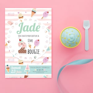 Invitation anniversaire fille - Omade